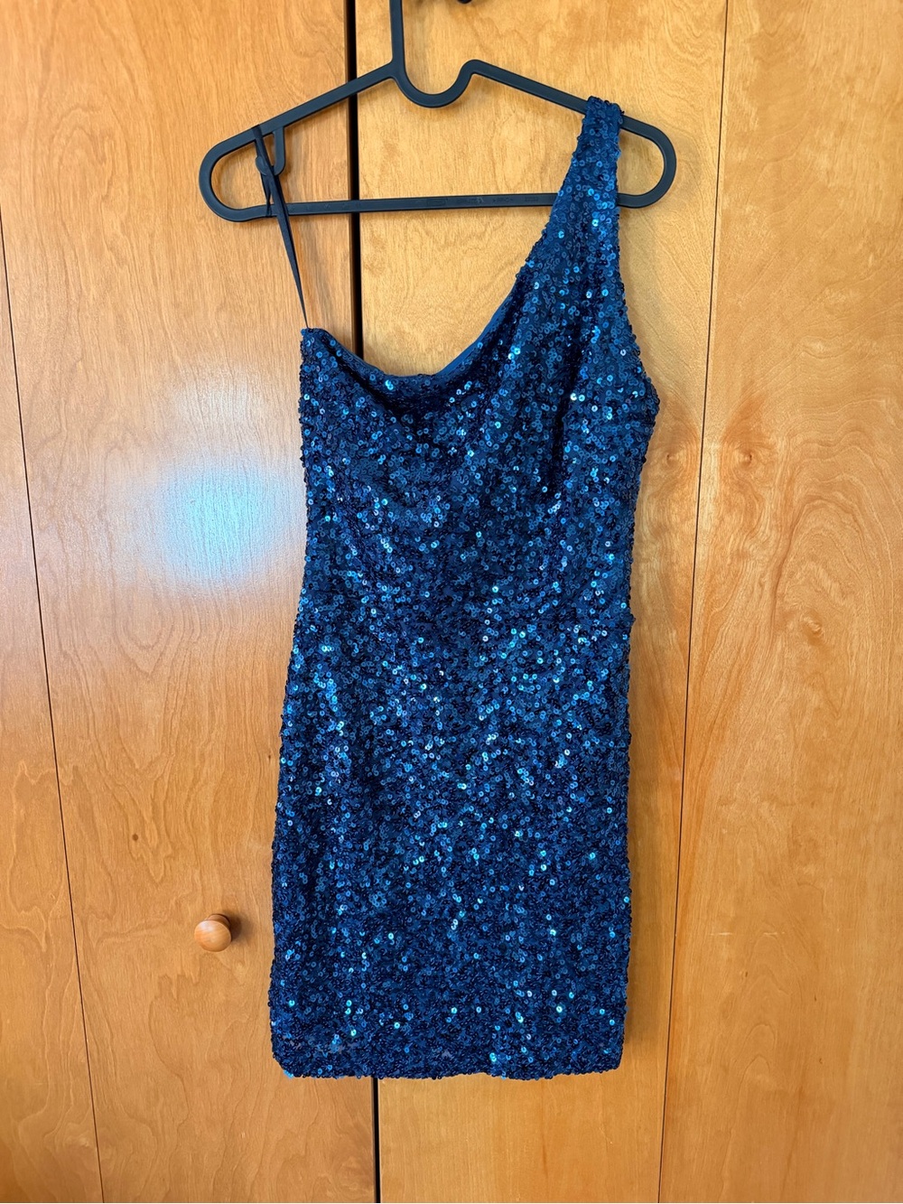 B. Darlin Sequin One-Shoulder Mini Dress